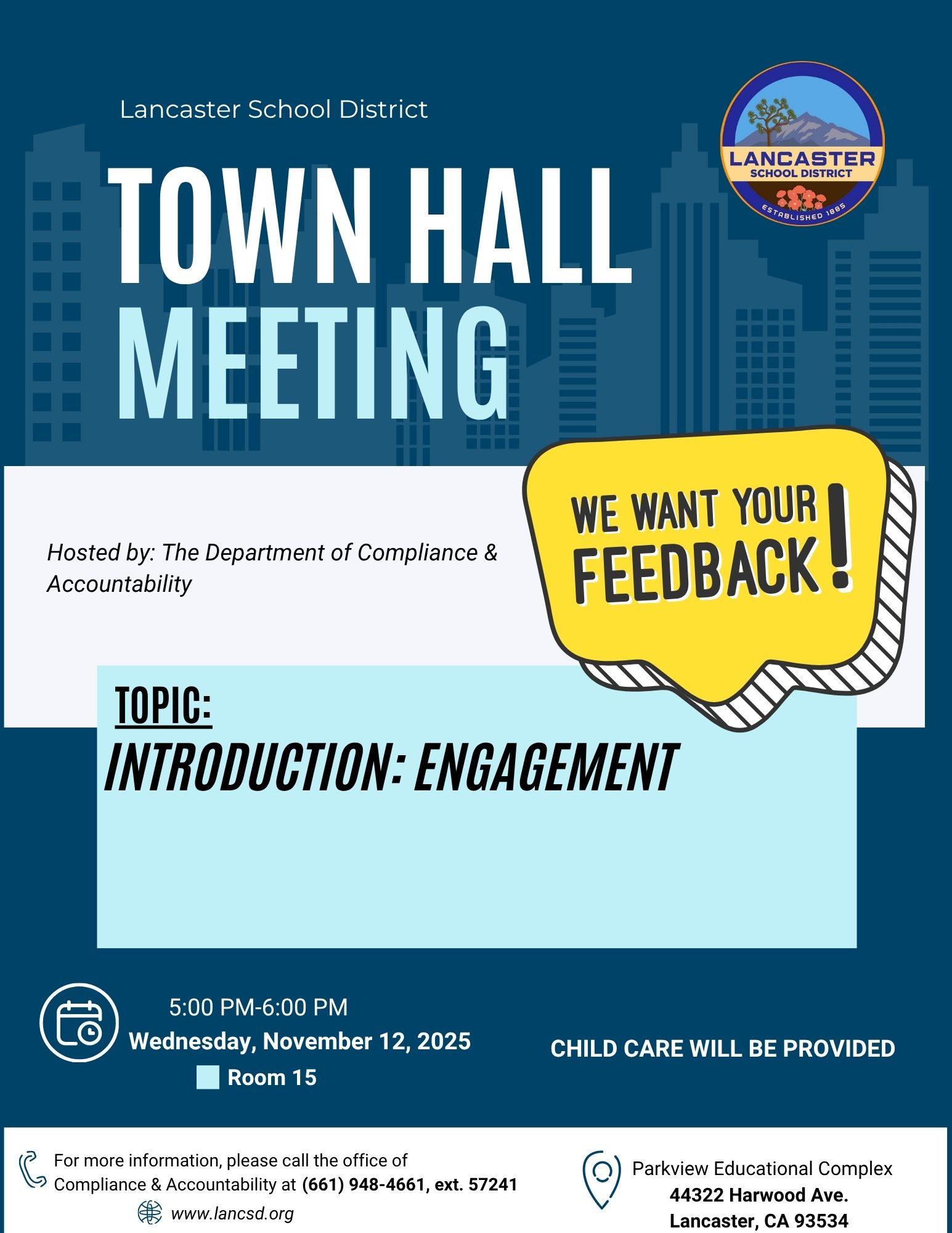 Town Hall Meeting Flyer