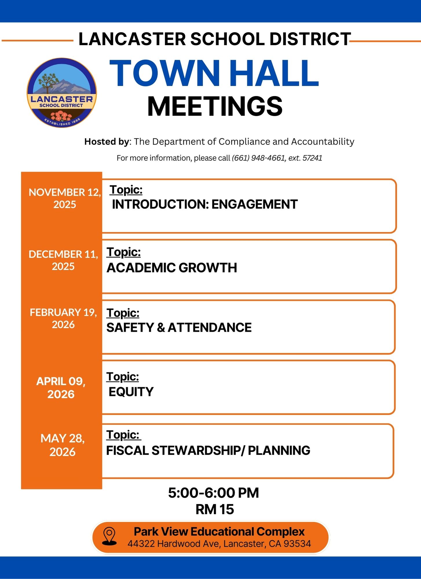Town Hall Meeting Flyer