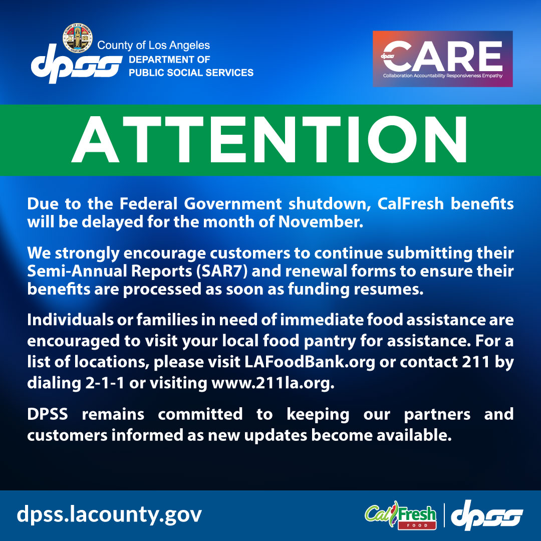 DPSS Flyer on CalFresh
