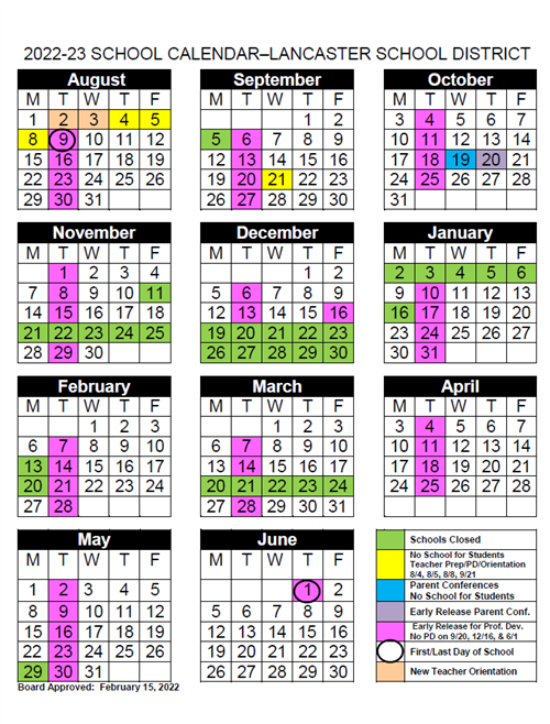 New Vista Middle School / Calendar