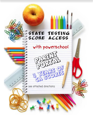 State Testing Score Access with Powerschool Parent Portal